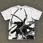 Roronoa Zoro Acid Wash T-shirt