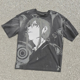 Makima Acid Wash T-shirt