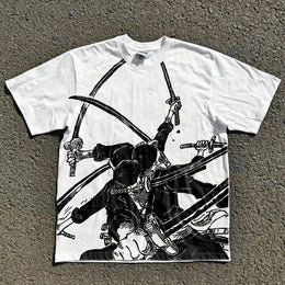Roronoa Zoro Acid Wash T-shirt
