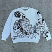 Eren‘s Transformation Loose Knit Sweater