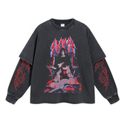 Itachi Uchiha Vintage Double Sleeve T-shirt