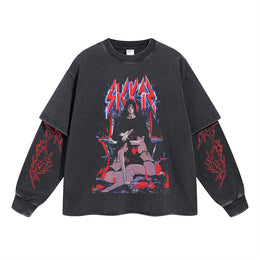 Itachi Uchiha Vintage Double Sleeve T-shirt