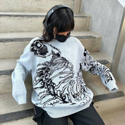 Eren‘s Transformation Loose Knit Sweater