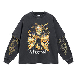 Naruto Vintage Double Sleeve T-shirt