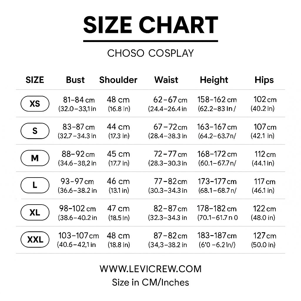 Choso Full Cosplay – Levi Crew Store