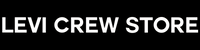 Text 'LEVI CREW STORE' in white on a black background