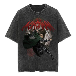 Levi Ackerman Vintage T-shirt V5