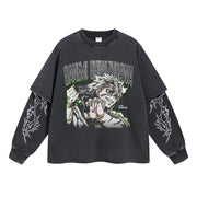 Sanemi Shinazugawa Vintage Double Sleeve T-shirt