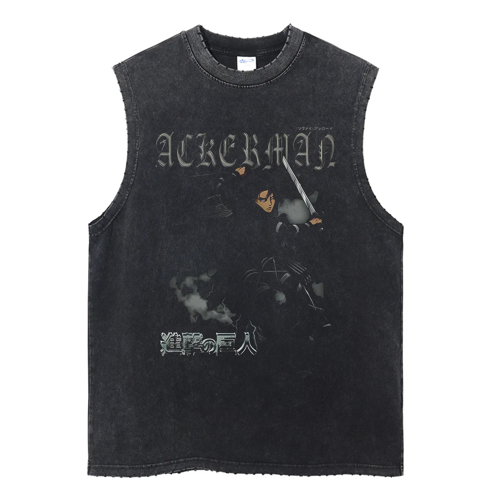 Levi Ackerman Vintage Tank Top