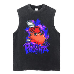 Pochita Vintage Tank Top V2