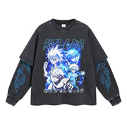 Killua Zoldyck Vintage Double Sleeve T-shirt