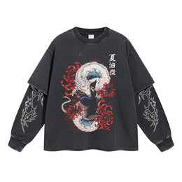 Geto Suguru Vintage Double Sleeve T-shirt