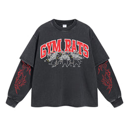 Gym Rats Vintage Double Sleeve T-shirt