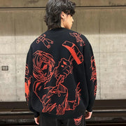 Sukuna X Nobara Loose Knit Sweater