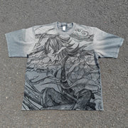 Giyuu Tomioka Acid Wash T-shirt