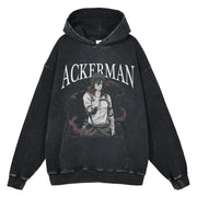 Mikasa Ackerman Vintage Hoodie V1