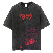 Black Swordsman Vintage T-shirt