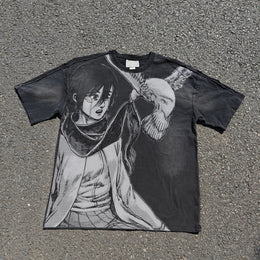 Eren X Mikasa Acid Wash T-shirt