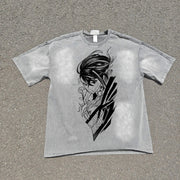 Momoayase Acid Wash T-shirt