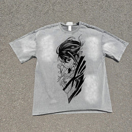 Momoayase Acid Wash T-shirt