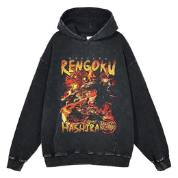 Rengoku Kyojuro Vintage Hoodie V4