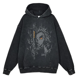 Rengoku Kyojuro Vintage Hoodie V1