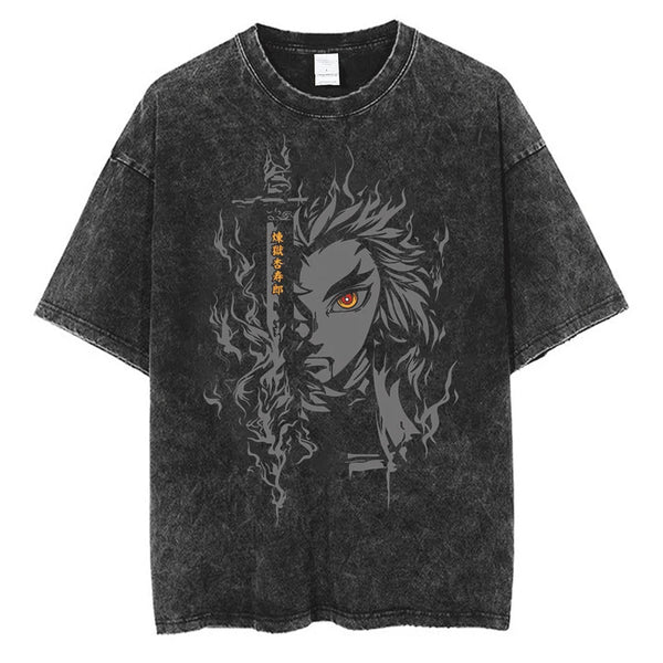 Rengoku Kyojuro "Flame Hashira" Vintage T-shirt