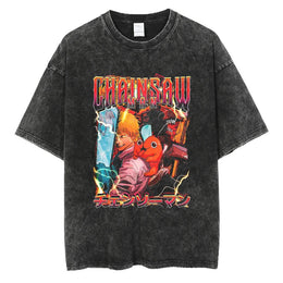 Chainsaw Man Vintage T-shirt V4