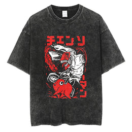 Chainsaw Man Vintage T-shirt V6